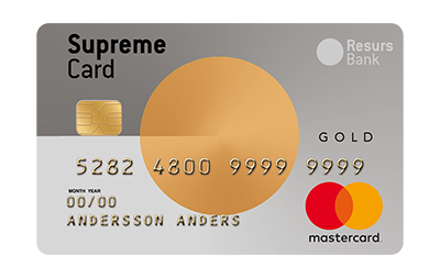 Cashbackkort Supreme Card Gold
